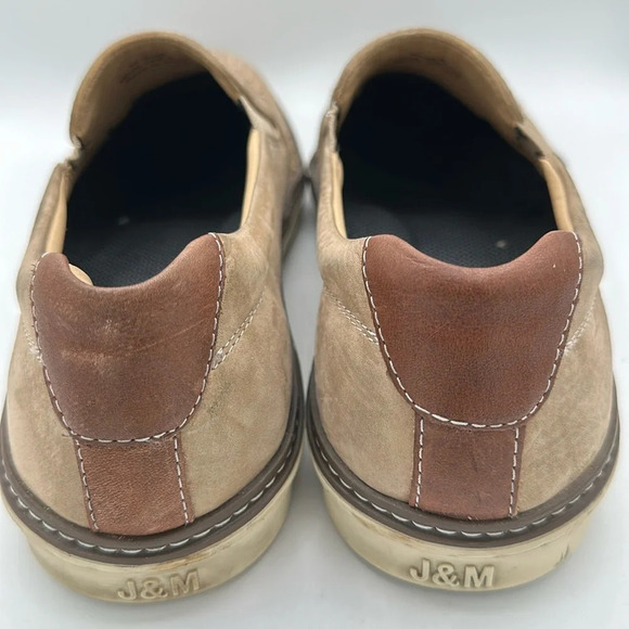 Johnston & Murphy McGuffey tan woven slip-on loafers, size 10 - Picture 9 of 16